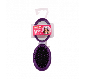 Brosse à cheveux pliable + miroir