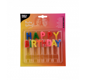Bougie alphabet Joyeux anniversaire
