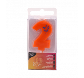 Mini bougie d'anniversaire Orange