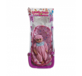Poupée avec poussette